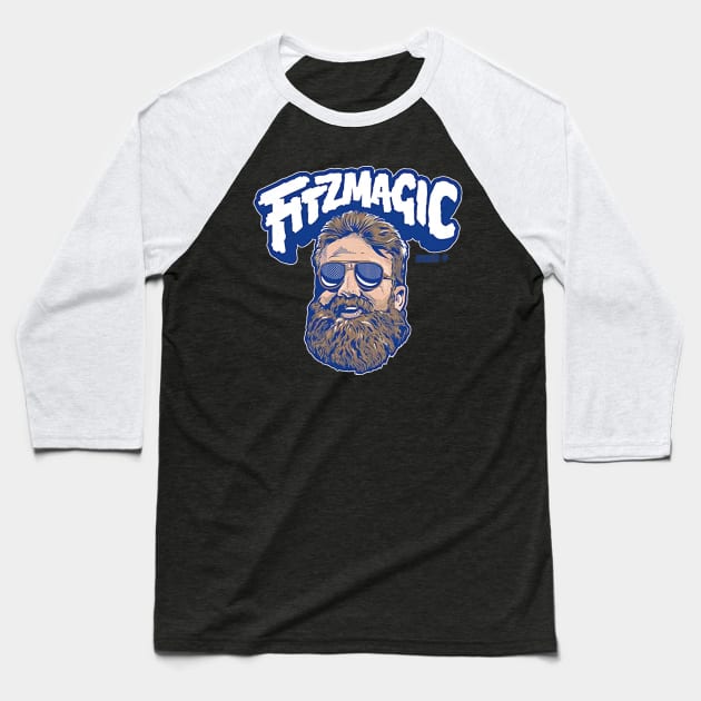 Ryan Fitzpatrick Fitzmagic Blue Baseball T-Shirt by Chunta_Design